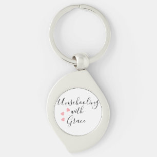 Unschooling Mum Grace Hearts Key Ring