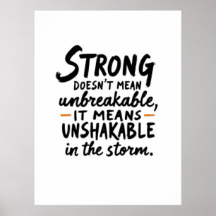 Unshakable in the Storm  Poster