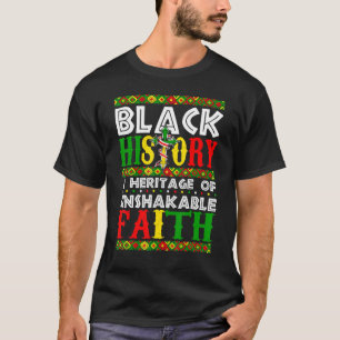 Unshakeable Faith Black History Month African Chri T-Shirt