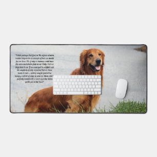 Unshakeable Faith Inspirational Desk Mat