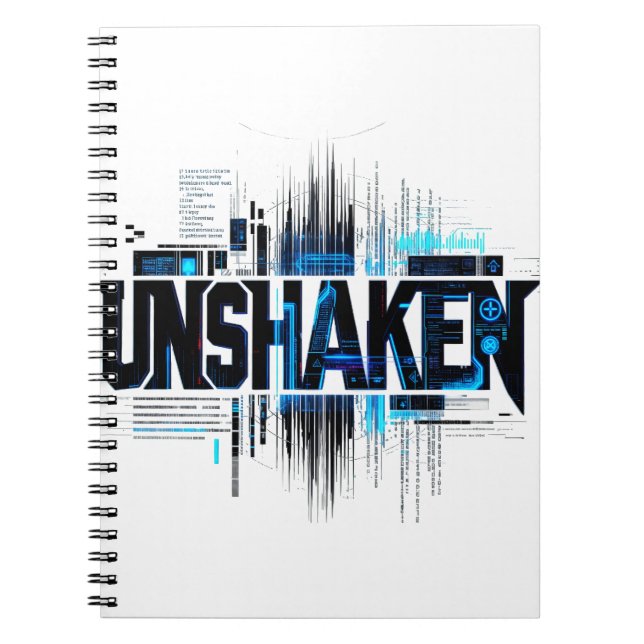 UNSHAKEN Cyberpunk Notebook (Front)