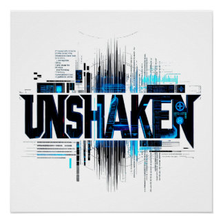 UNSHAKEN Cyberpunk Poster