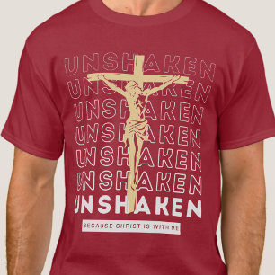 Unshaken - Pray Jesus Holy Spirit Burgundy T-Shirt