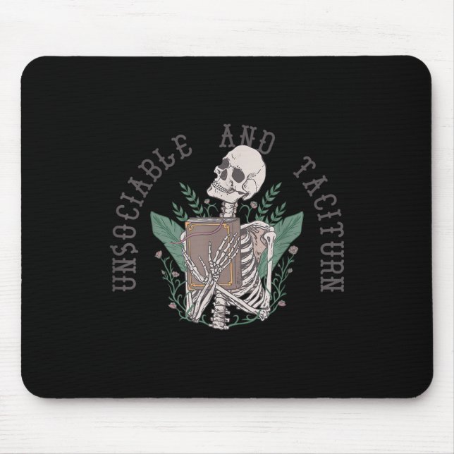 Unsociable And Taciturn Jane Austen Pride &amp; Pr Mouse Pad (Front)