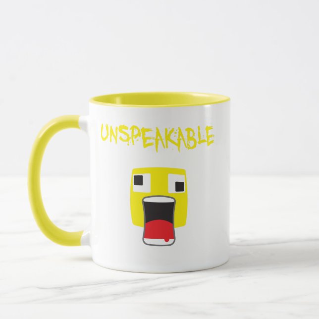 Unspeakable funny quot kids mug (Left)
