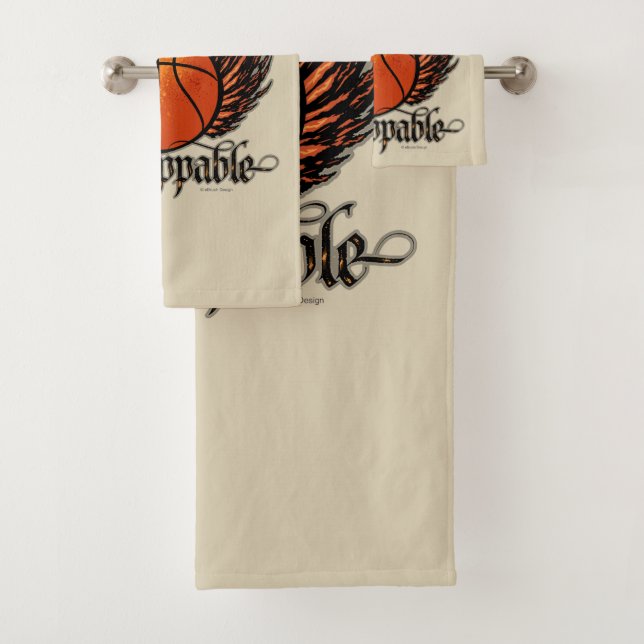 Unstoppable (Basketball) Bath Towel Set (Insitu)