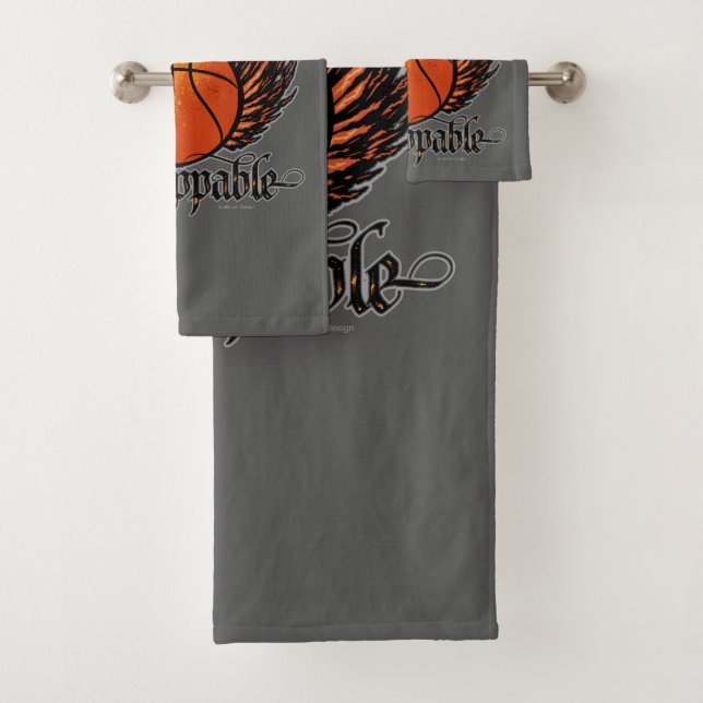 Unstoppable (Basketball) Bath Towel Set (Insitu)