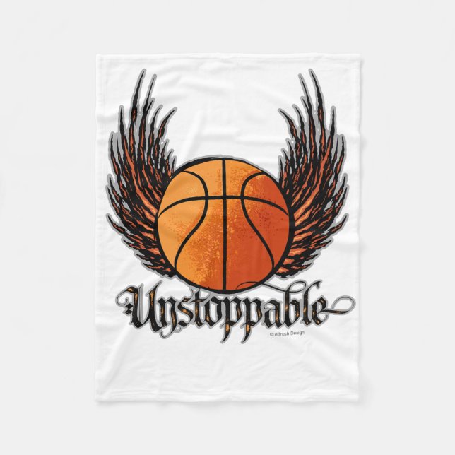 Unstoppable (Basketball) Fleece Blanket (Front)