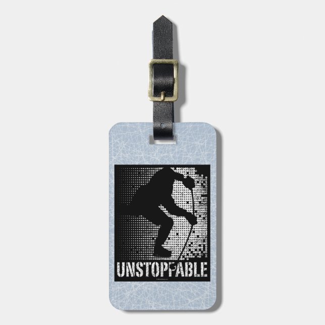 Unstoppable (Hockey) Luggage Tag (Front Vertical)