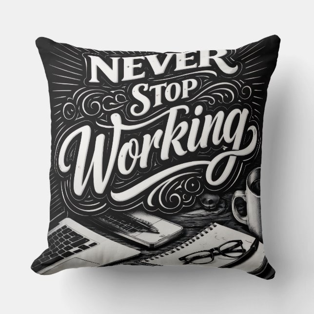 Unstoppable Hustle Cushion (Front)