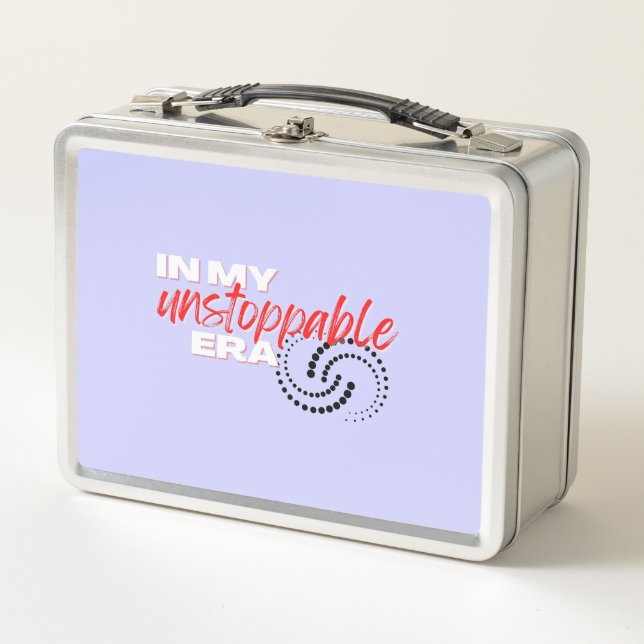 Unstoppable, In my Unstoppable Era Metal Lunch Box (Front)