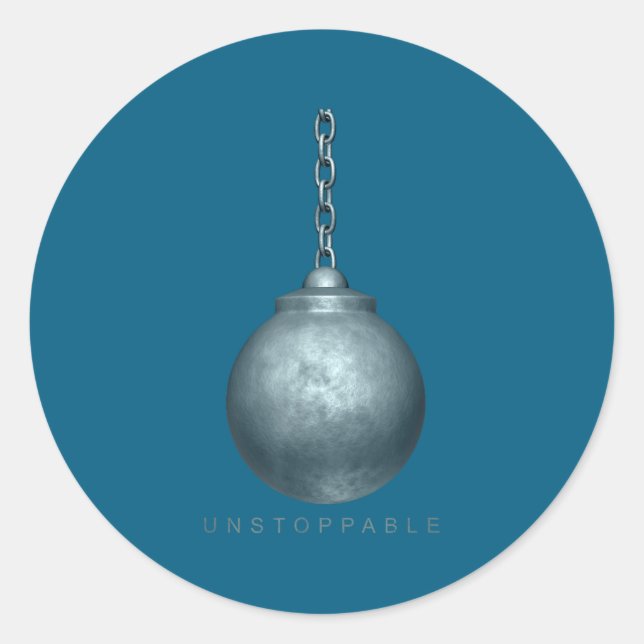 Unstoppable Motivation  Classic Round Sticker (Front)