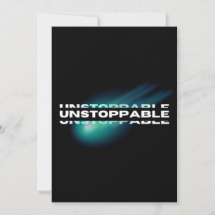 Unstoppable, Motivational, Inspirational Holiday Card