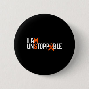 Unstoppable Multiple Sclerosis Ms Awareness Men 6 Cm Round Badge