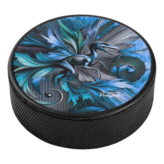 Unstoppable Raptor – Fuel Strength, Rule the Wild Hockey Puck (3/4)