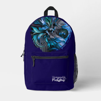 Unstoppable Raptor – Fuel Strength, Rule the Wild Printed Backpack
