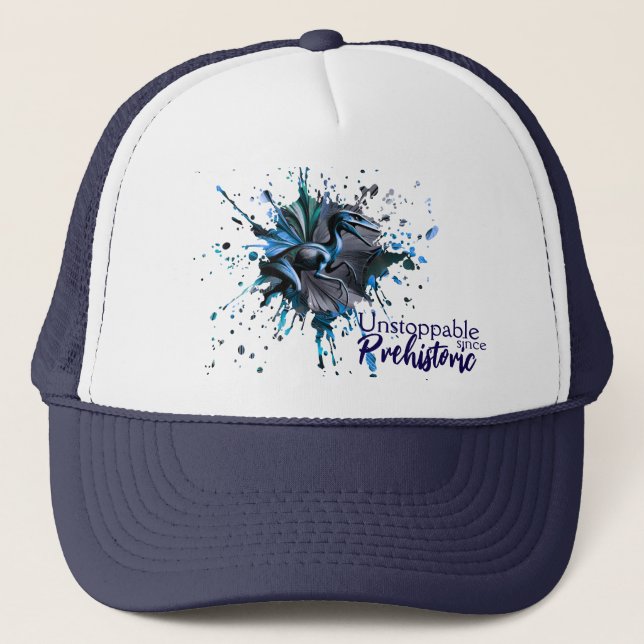 Unstoppable Raptor – Fuel Strength, Rule the Wild Trucker Hat (Front)