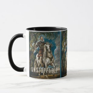 Unstoppable Rubens Horse Mug – Custom Name