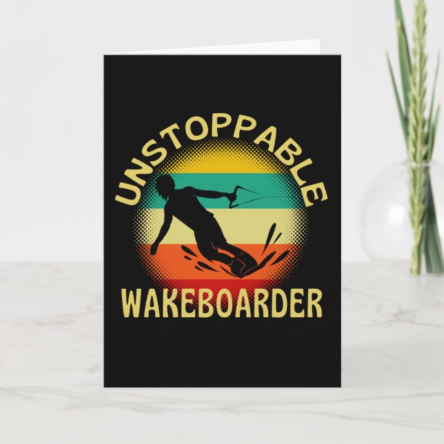Unstoppable Wakeboarder Card (Front)