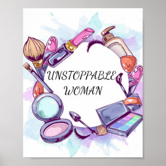 Unstoppable Woman Art Print, Motivational Print