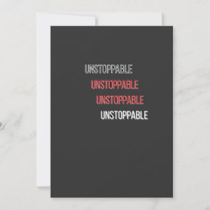 UnstoppableFlat Thank You Card