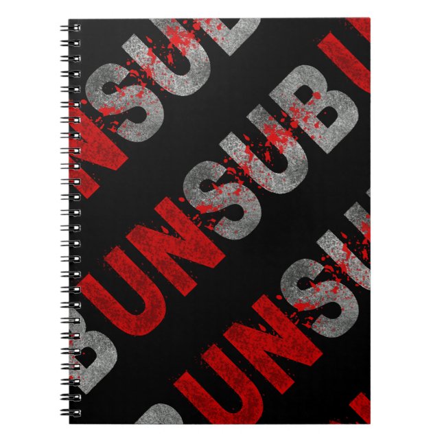 UNSUB NOTEBOOK (Front)