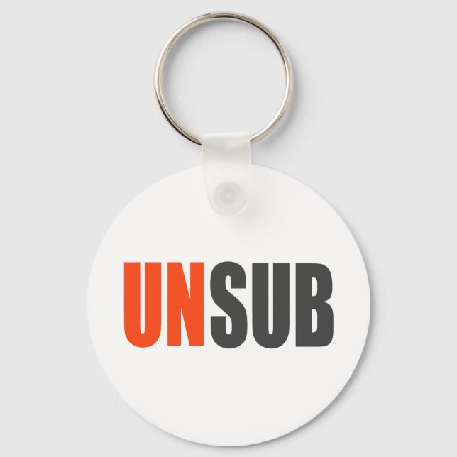 Unsub Unknown Subject Key Ring (Front)