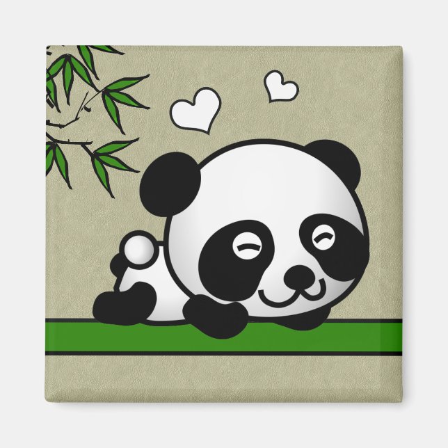 Unsuspecting Panda Magnet (Front)
