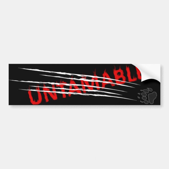 Untamable 2 bumper sticker (Front)