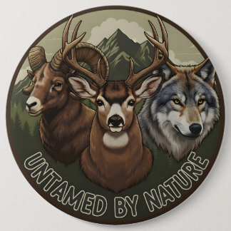 Untamed by Nature 6 Cm Round Badge