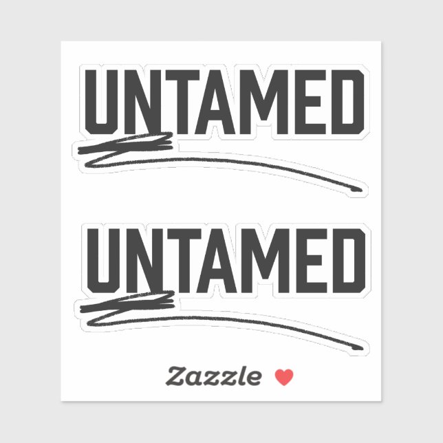 Untamed Cut Out Vinyl Stickers (Sheet)
