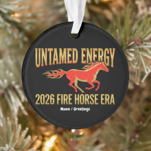 Untamed Energy 2026 Fire Horse Era Lunar New Year Ornament
