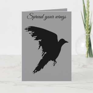 Untamed Flight Raven in Motion Card