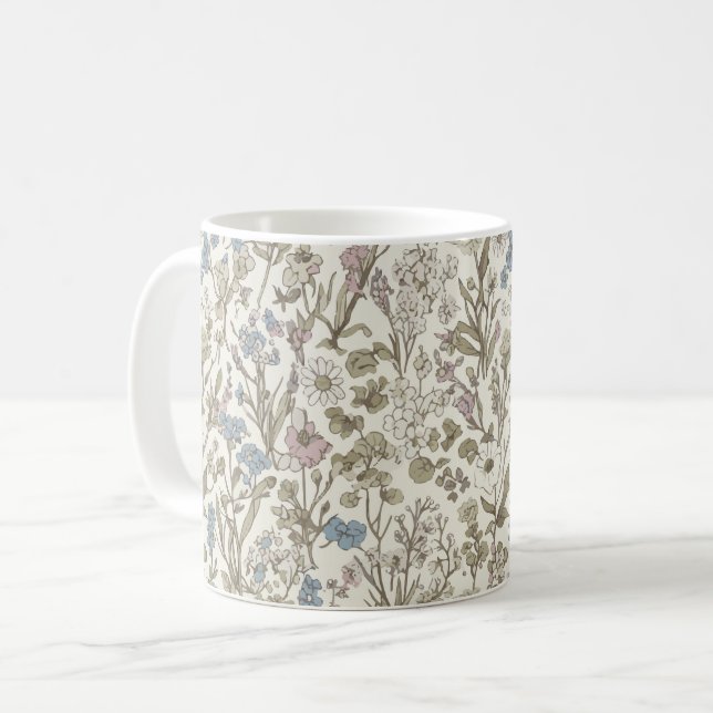 Untamed Petals Coffee Mug (Front Left)