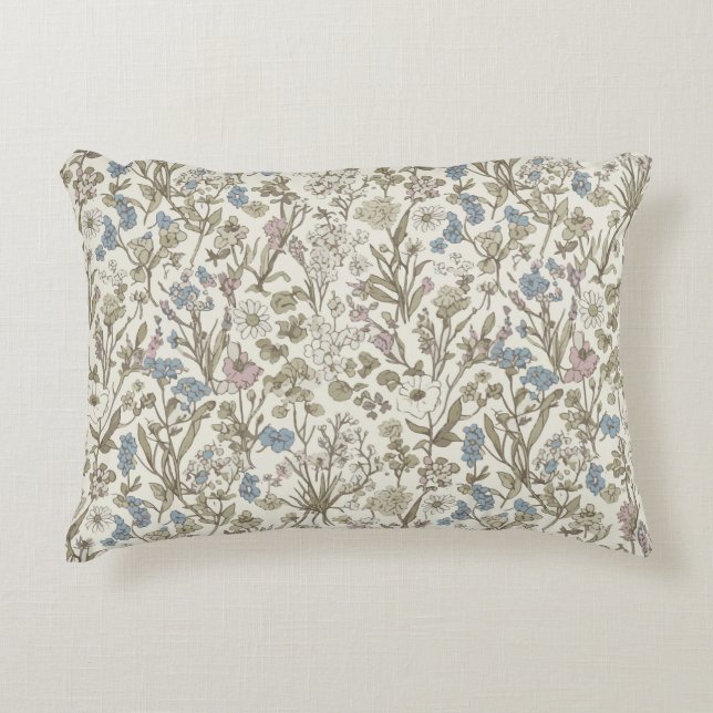 Untamed Petals Decorative Cushion (Front)
