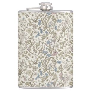 Untamed Petals Hip Flask