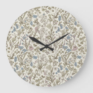 Untamed Petals Large Clock