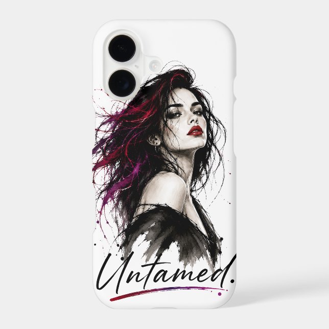 Untamed. Protective Phone Case | Minimalist Art  (Back)
