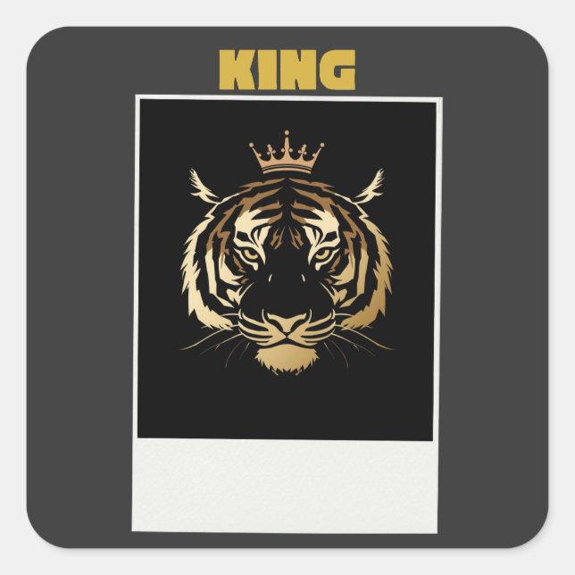 Untamed Tiger Sticker – Bold Wild Streetwear Graph (Front)