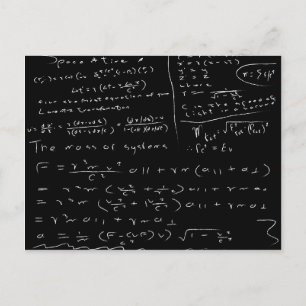 Untidy Chalk Board Postcard