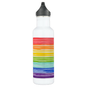 Untidy rainbow stripes 710 ml water bottle