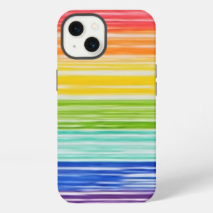 Untidy rainbow stripes Case-Mate iPhone case