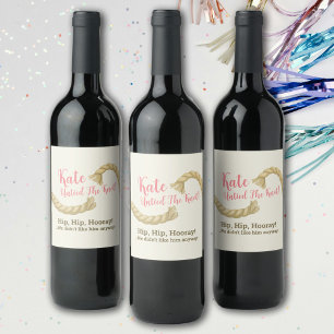 Untie The Knot Divorce Party  Wine Label