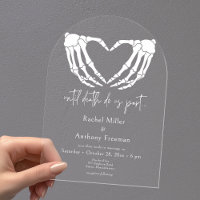 Until Death Skeleton Hands Arch Wedding
