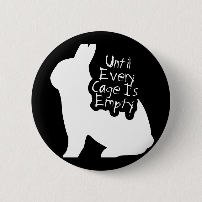 Until Every Cage is Empty (ALF) 6 Cm Round Badge (Front)