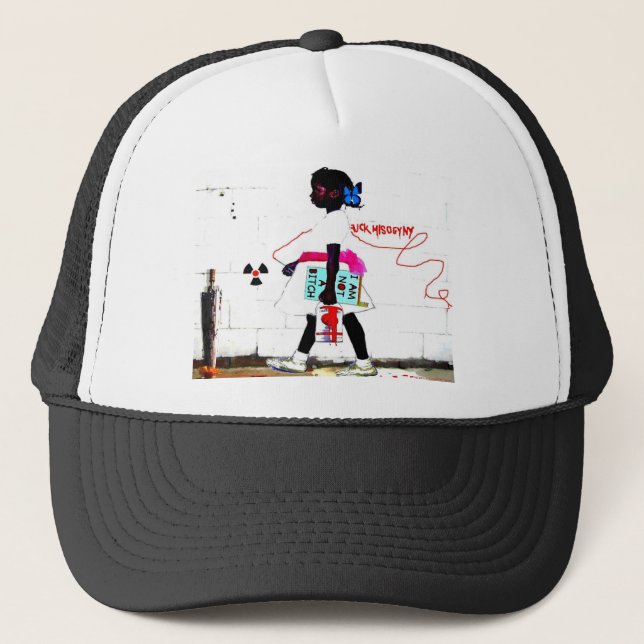 Until It's Not a Problem..(vr1) Anti-Misogyny Trucker Hat (Front)