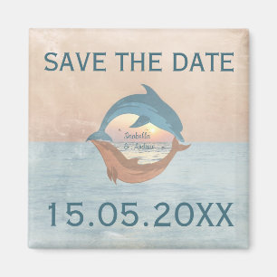 Until the end of time Wedding Save the Date Magnet