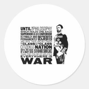 Until The Philosophy Haile Selie War Speech Reggae Classic Round Sticker