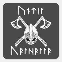 Until Valhalla in Norse Rune