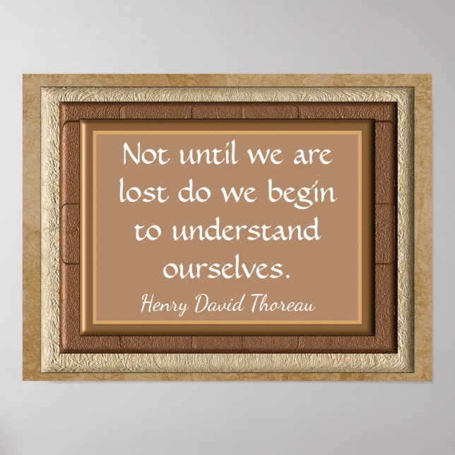 Until We Are Lost --Henry David Thoreau-art print (Front)